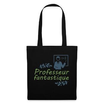 Tshirt homme Professeur fantastique - Sac en tissu - noir - Devant