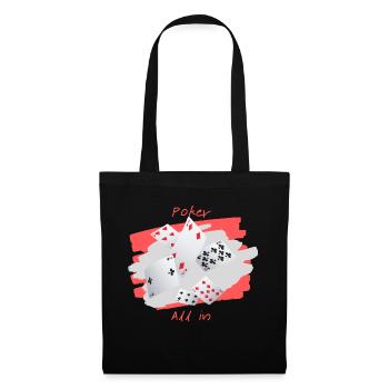 Poker All in - Sac en tissu - noir - Devant