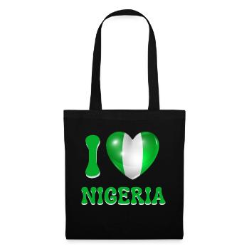 I love Nigeria - Sac en tissu - noir - Devant