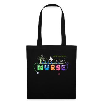Halloween Nurse Nursing Cute Health Worker - Sac en tissu - noir - Devant