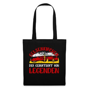 Gelsenkirchen Der Geburtsort Von Legenden - Stoffbeutel - Schwarz - Vorne