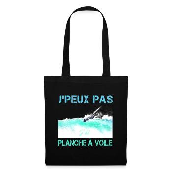 j'peux pas j'ai planche a voile - Sac en tissu - noir - Devant