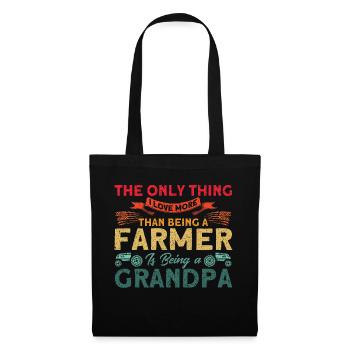 Tractor Farmer Cattle Breeder Gift - Tote Bag - black - Front