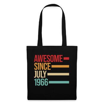 Geburstag Awesome Since July 1966 - Tote Bag - black - Front