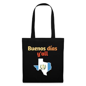 Guatemaltekisch-texanisches Design für Einwanderer - Stoffbeutel - Schwarz - Vorne