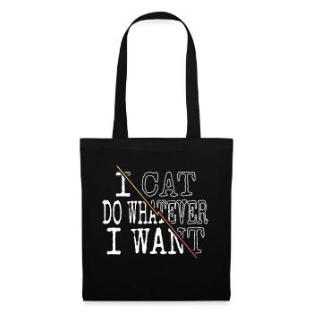 Happy Pet Cat Hair Tshirts Cat Lover House Cat - Tote Bag - black - Front