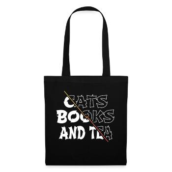 Mammal Cat Humor Cat Face Hoodies and Sweatshirts - Tote Bag - black - Front