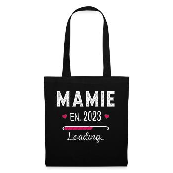 Future Mamie En 2023 Nouvelle Naissance Grossesse - Sac en tissu - noir - Devant