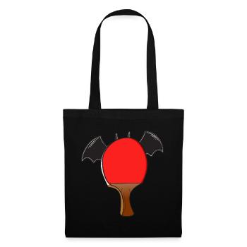 Table Tennis Halloween Bat Wings - Tote Bag - black - Front