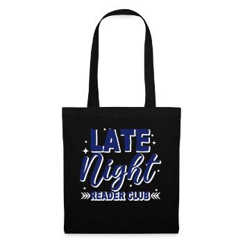 Club de lecture de fin de soirée 3 - Sac en tissu - noir - Devant