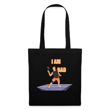 Badminton - Sac en tissu - noir - Devant