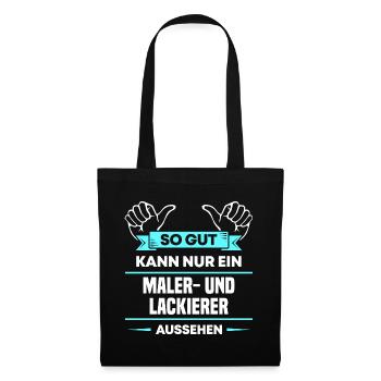 Maler und Lackierer Design für stolze Handwerker - Stoffbeutel - Schwarz - Vorne