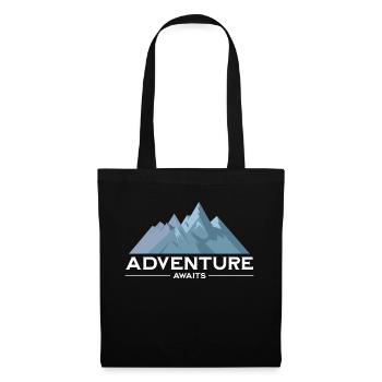 L’aventure vous attend - Sac en tissu - noir - Devant