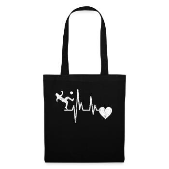 Joueur de football Entraîneur de football Football - Sac en tissu - noir - Devant