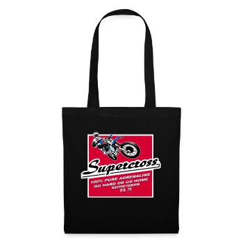 Moto Cross - Motocross - Supercross - MX - SX - Stoffbeutel - Schwarz - Vorne