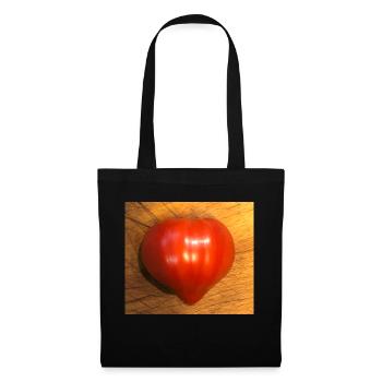 tomate - Sac en tissu - noir - Devant