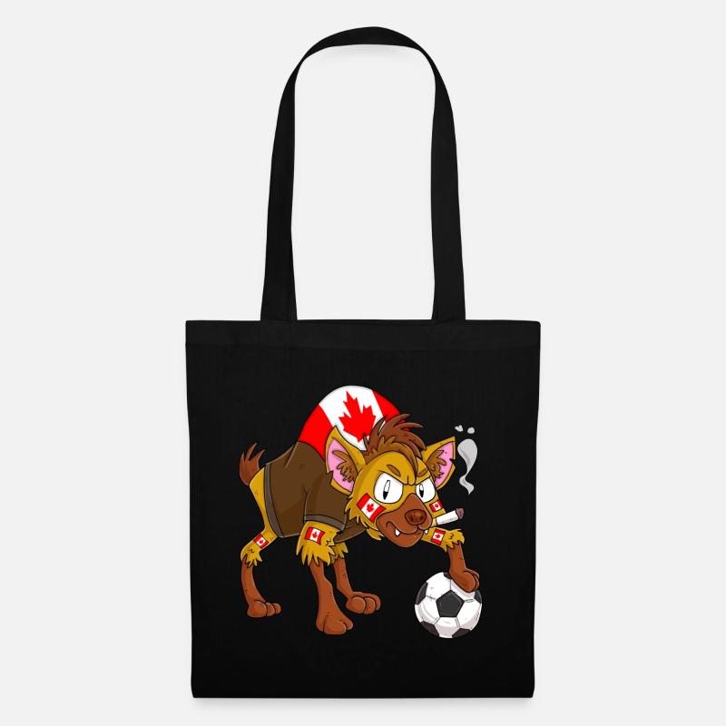 Hyäne Fan Kanada - Stoffbeutel - Schwarz