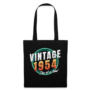 Vintage 1954 Hemd für Männer Frauen 69 Jahre alt 69. - Stoffbeutel - Schwarz - Vorne
