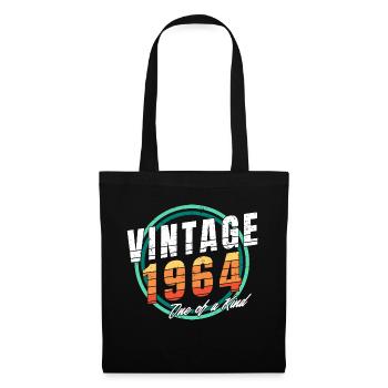 Chemise vintage 1964 pour homme femme 59 ans 59ème - Sac en tissu - noir - Devant