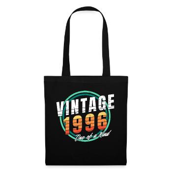 Chemise vintage 1996 pour homme femme 27 ans 27ème - Sac en tissu - noir - Devant