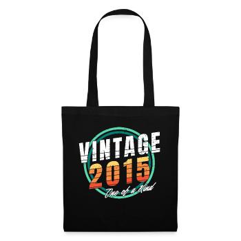 Chemise vintage 2015 pour homme femme 8 ans 8ème - Sac en tissu - noir - Devant