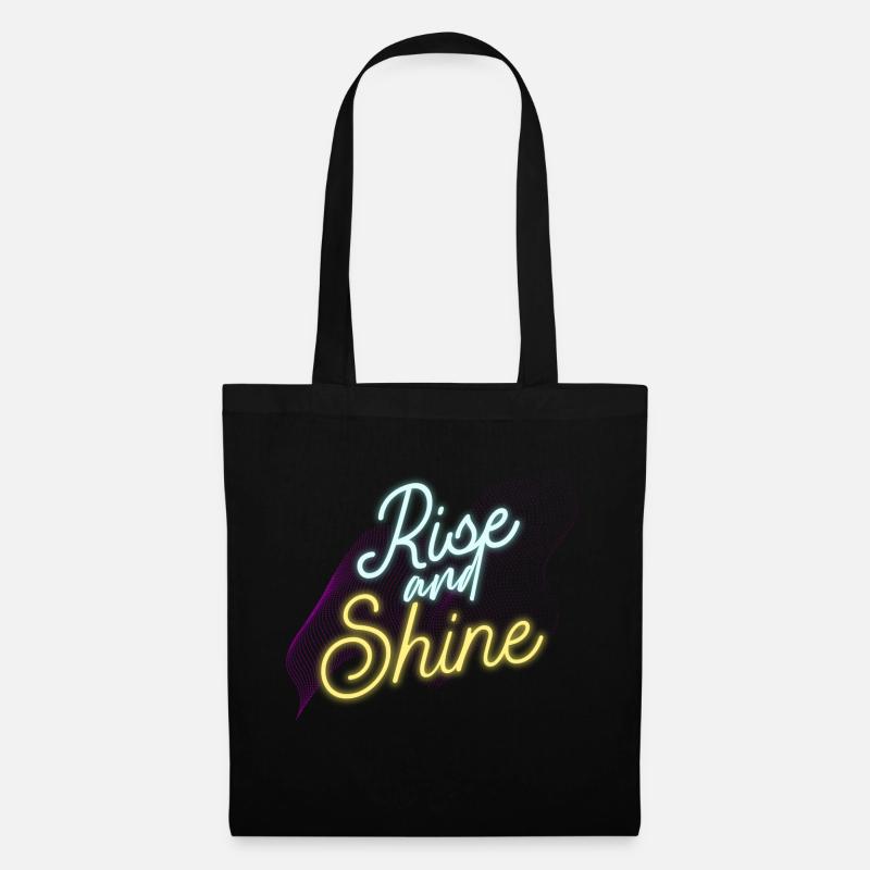 Rise and shine - Stoffbeutel - Schwarz
