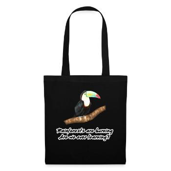 Rainforests are burning - Tote Bag - black - Front