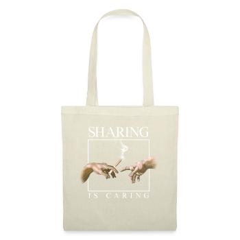 Partager, c’est prendre soin - Sac en tissu - nature - Devant