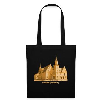 Hôtel de ville de Coswig Anhalt Saxe-Anhalt Elbe - Sac en tissu - noir - Devant