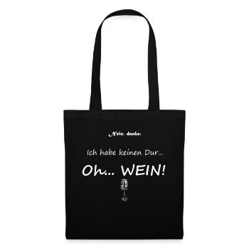Durst, weiß - Stoffbeutel - Schwarz - Vorne