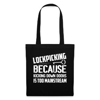 Lockpicking Because Kicking Down Doors Locksmith L - Tote Bag - black - Front