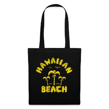 Hawai beach in Yellow - Stoffbeutel - Schwarz - Vorne