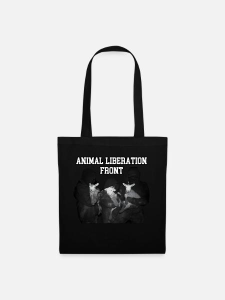 Animal Liberation Front rescued lambs - Stoffbeutel - Schwarz