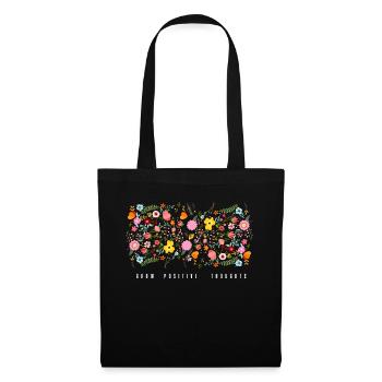Grow positive thoughts - Tote Bag - black - Front