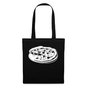 Pizza Restauration rapide Pizzeria - Sac en tissu - noir - Devant