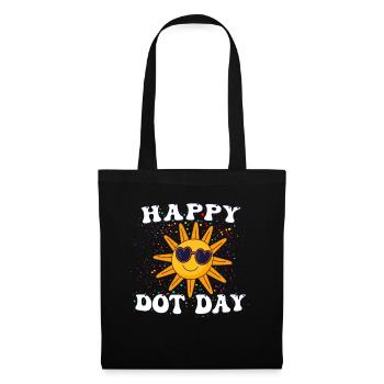 International Dot Day Retro Groovy Women Men Boys - Tote Bag - black - Front