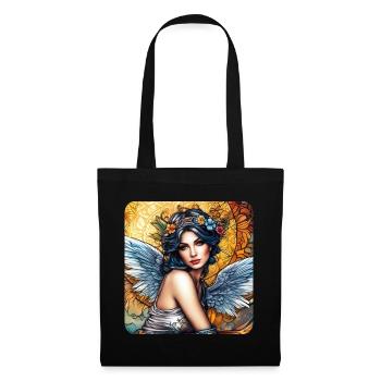 Angel with flowers - Tote Bag - black - Front