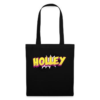 Holley Nom personnalisé Style bande dessinée Pop Art, - Sac en tissu - noir - Devant