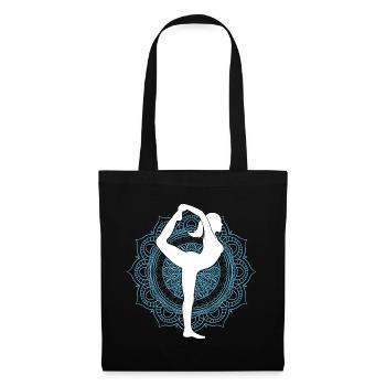 Mandala Buddhist Spiritueller Yogi Geschenk Yoga - Stoffbeutel - Schwarz - Vorne