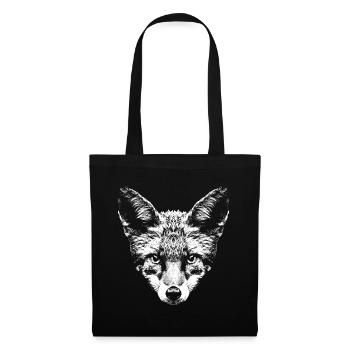 Fox / Fox / Head / Red Fox - Tote Bag - black - Front