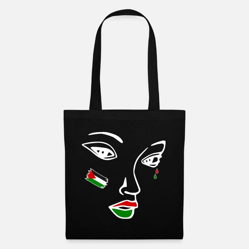 Free palestine - Stoffbeutel - Schwarz