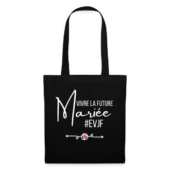 Vivre la future mariée - Sac en tissu - noir - Devant