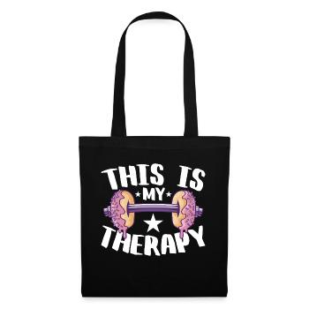 Entraînement, Fitness, Gym, Entraînement, Sports, Fun - Sac en tissu - noir - Devant