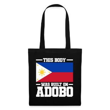 Philippinen Flagge | Filipino Land Asien Geschenke - Stoffbeutel - Schwarz - Vorne
