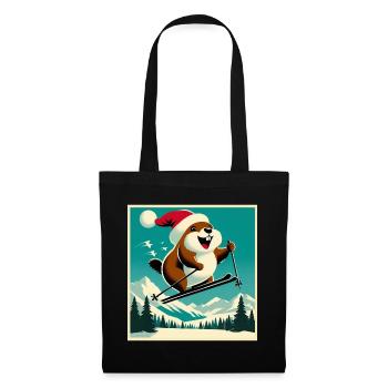 Marmot Ski Vintage Poster - Tote Bag - black - Front