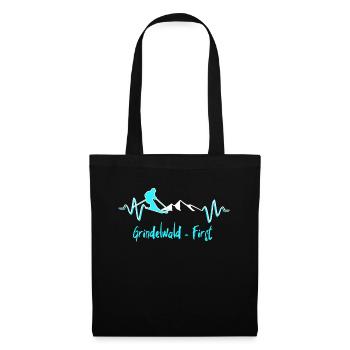 Skiing Grindelwald First - Tote Bag - black - Front