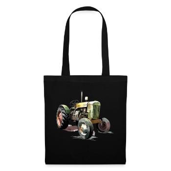 Old-fashioned tractor n°2 - Tote Bag - black - Front