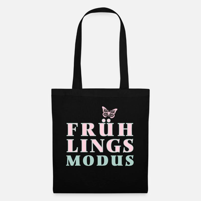 Frühlingsmodus - Der Frühling ist da! - Stoffbeutel - Schwarz
