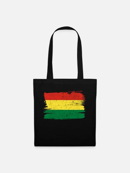 Bolivia Flag Bandiera Peace Vintage - Tote Bag - black