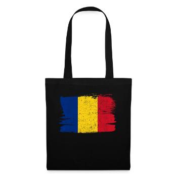 Romania Flag Flag Peace Vintage - Tote Bag - black - Front